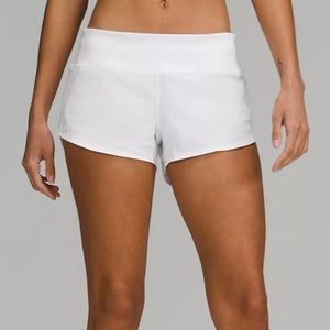 LULULEMON speed up low-rise lined short 2.5 inch size 4
